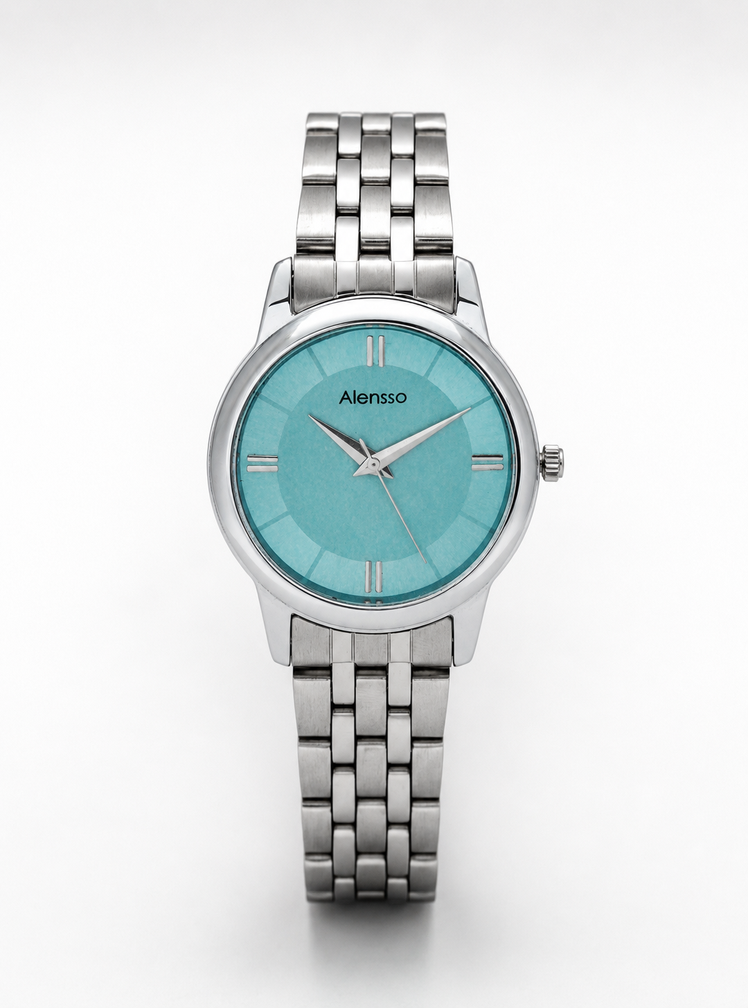 Alensso SIGNORA A134 Women’s Analog Watch Blue Dial & Silver Chain Strap
